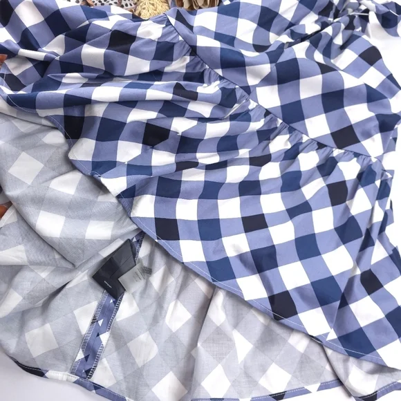 New Tommy Hilfiger Blue and White Dress Cotton With Pockets Sz 10 - Picture 12 of 14